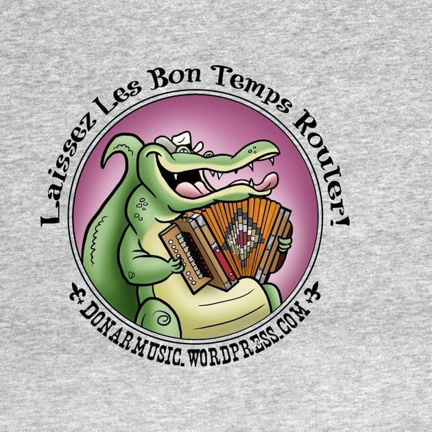 Cajun Gator With Accordion by donar